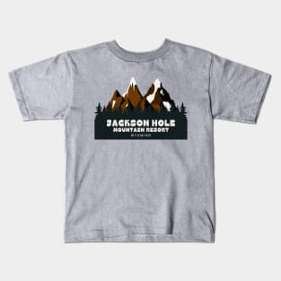 Jackson Hole Mountain Resort, Wyoming U.S.A. Gift Ideas For The Ski Enthusiast. Kids T-Shirt